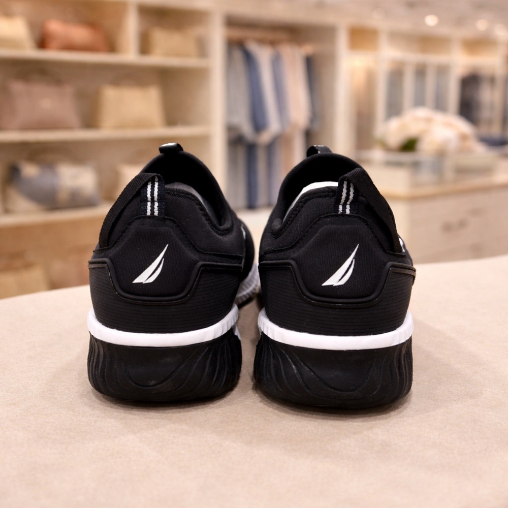 Nautica Women's Black and White Sneakers - Picture 2 of 5
